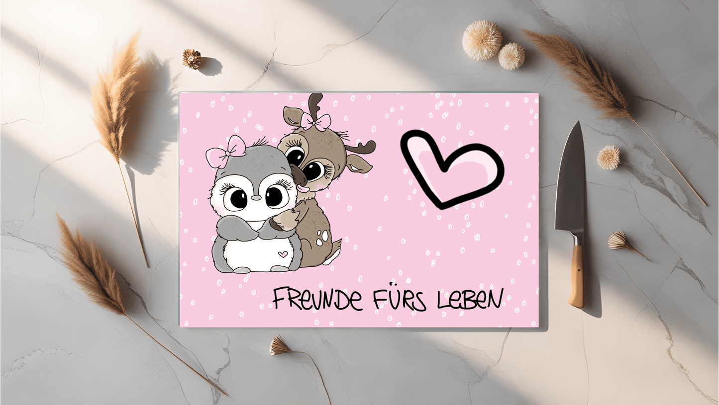 Schneidebrett Freunde fürs Leben