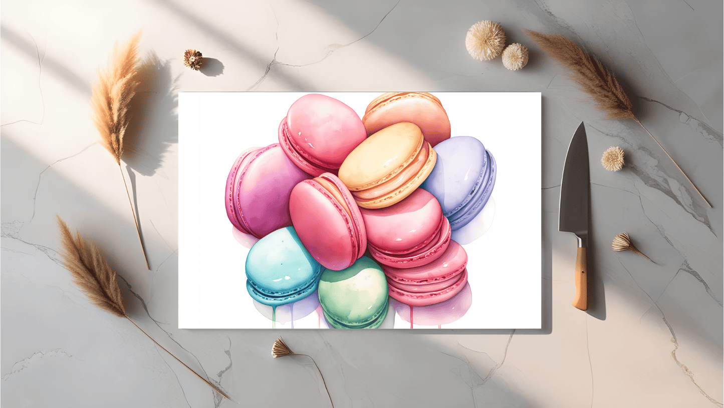 Schneidebrett Macarons