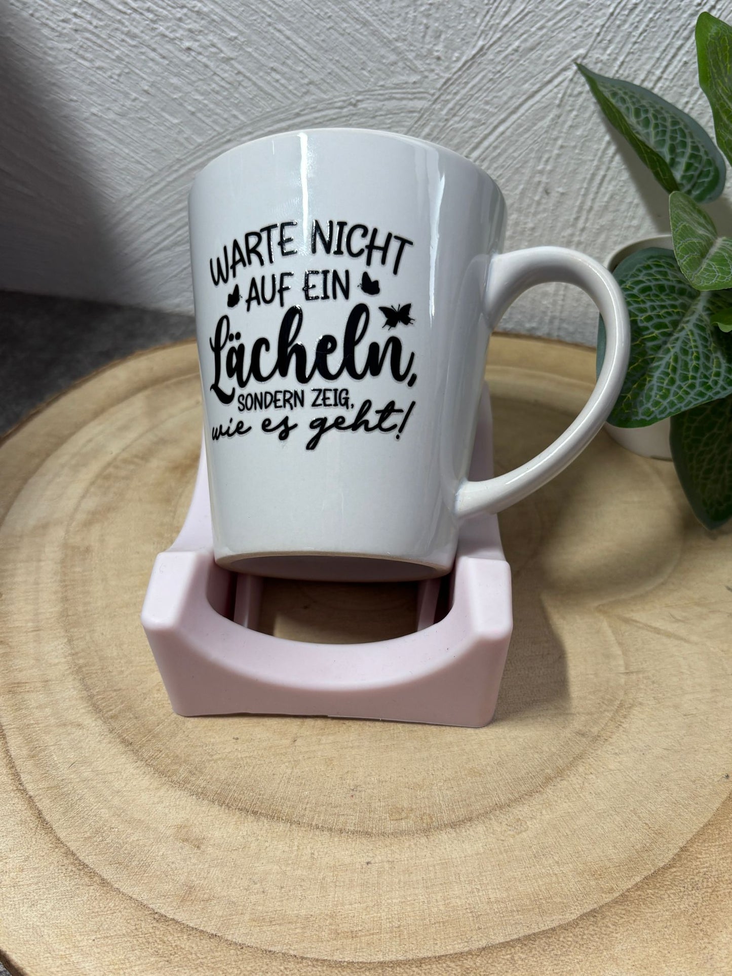 Keramiktasse Warte nicht