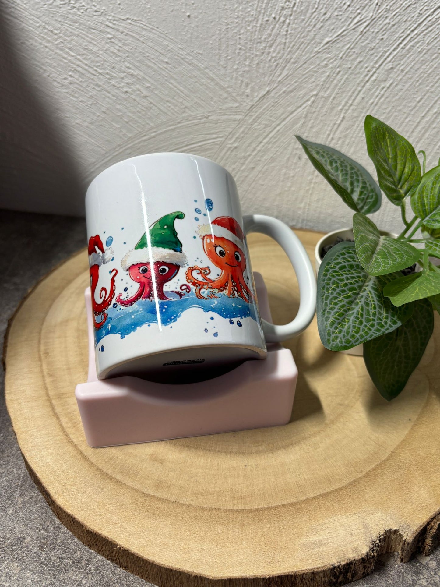 Keramiktasse Tintenfisch