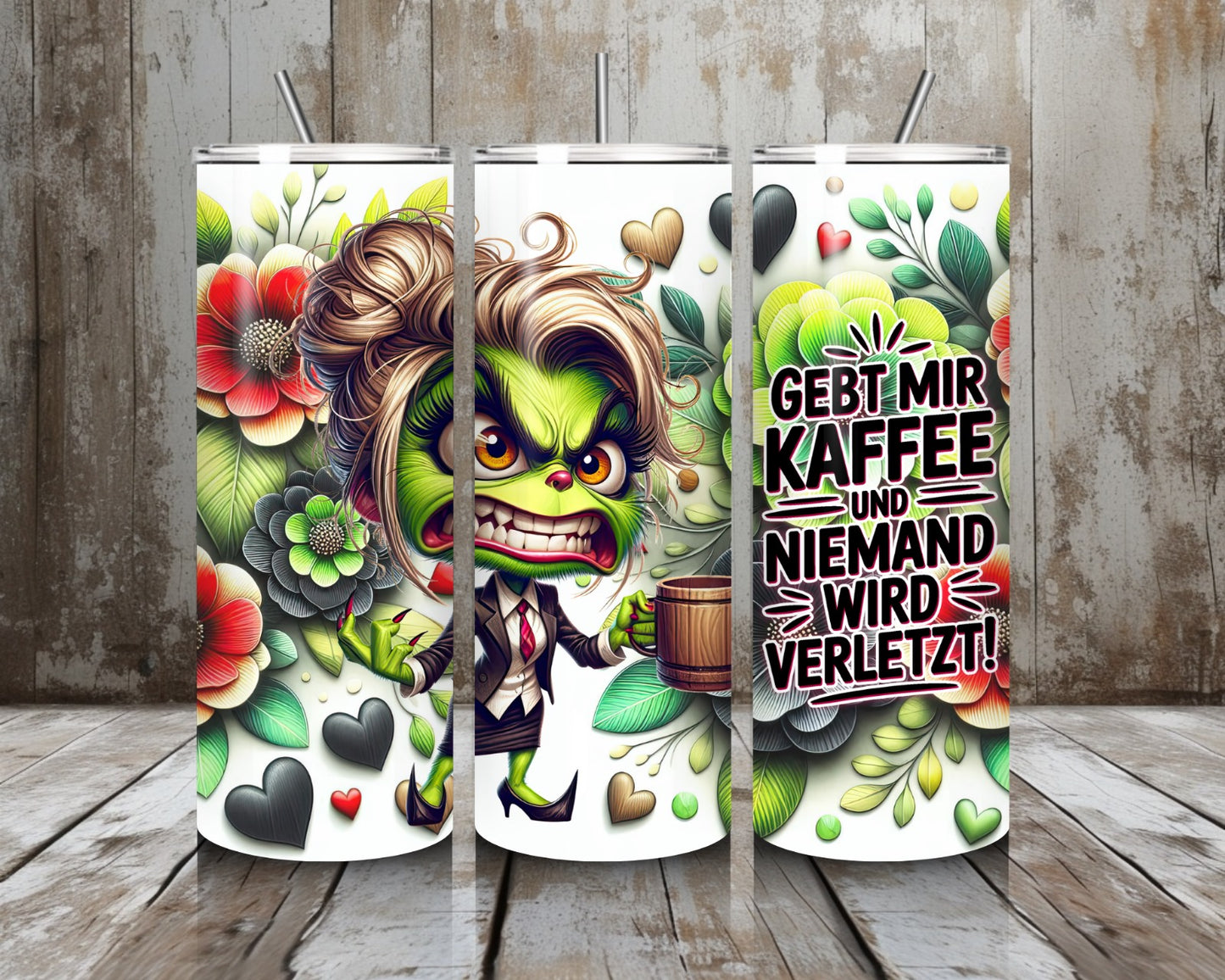 Tumbler Angry Grinchlady