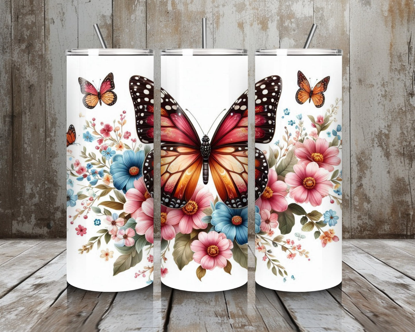 Tumbler Big Butterfly