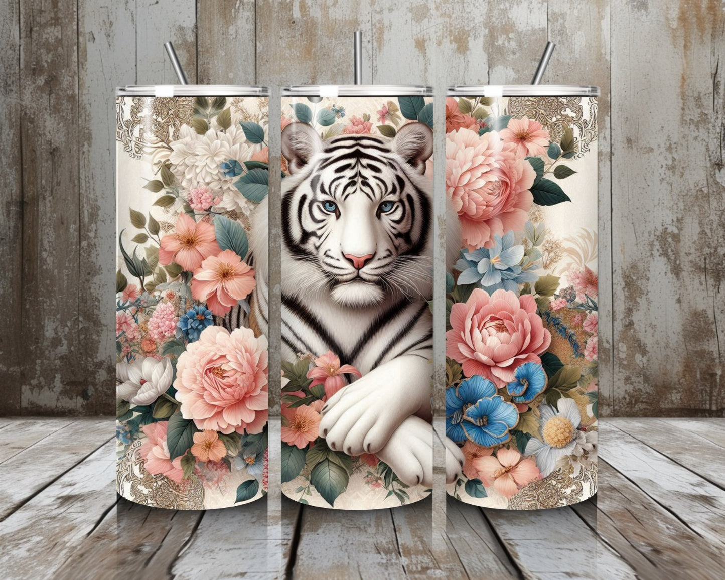 Tumbler Blumentiger