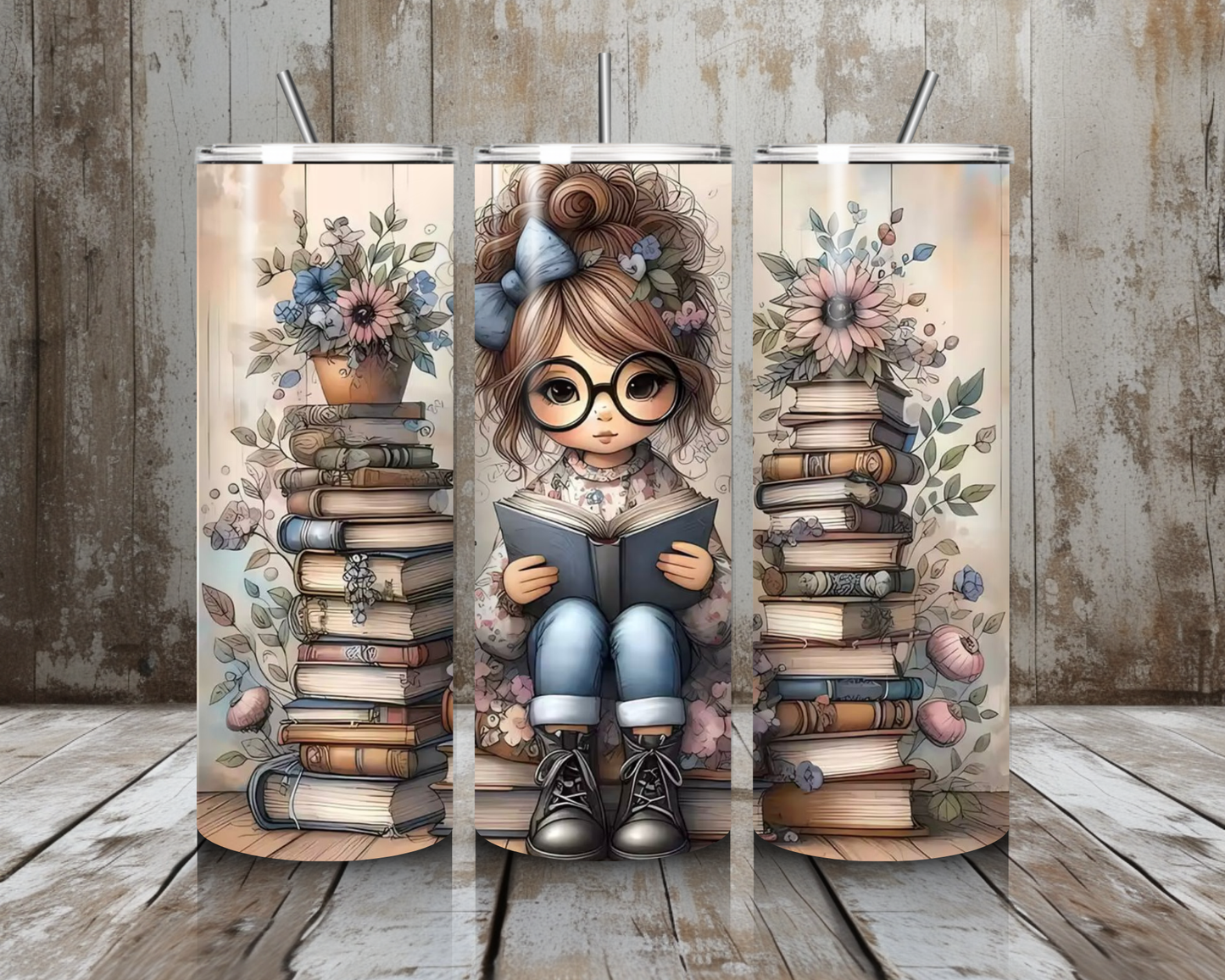 Tumbler Büchermädchen