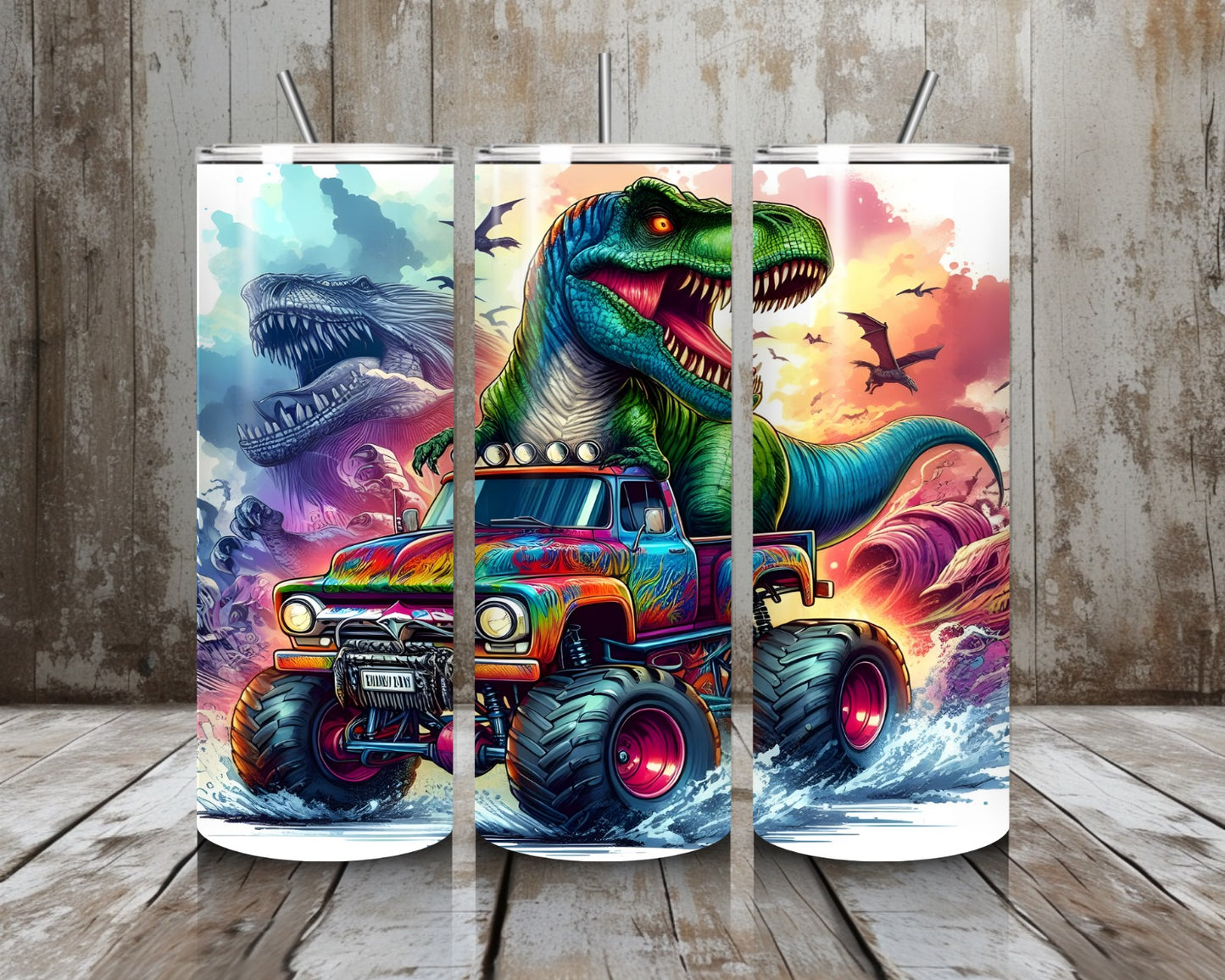 Tumbler Dino Monstertruck 1