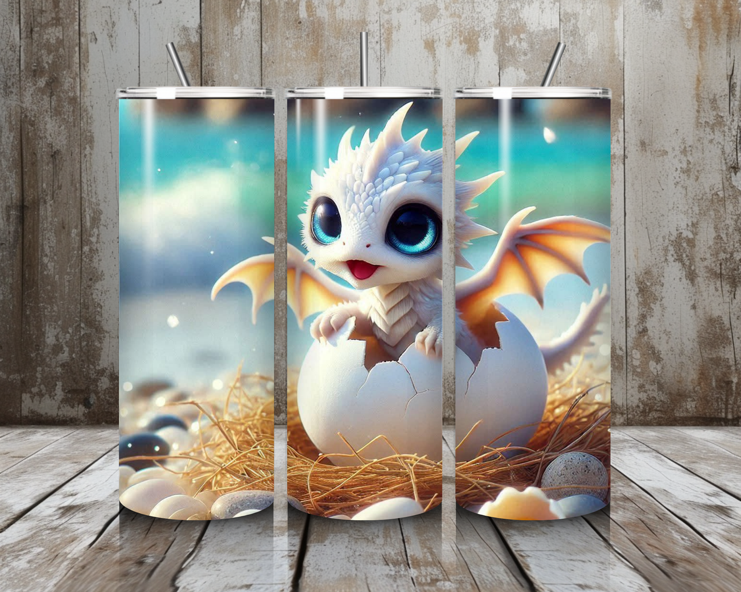 Tumbler Drachenbaby im Ei