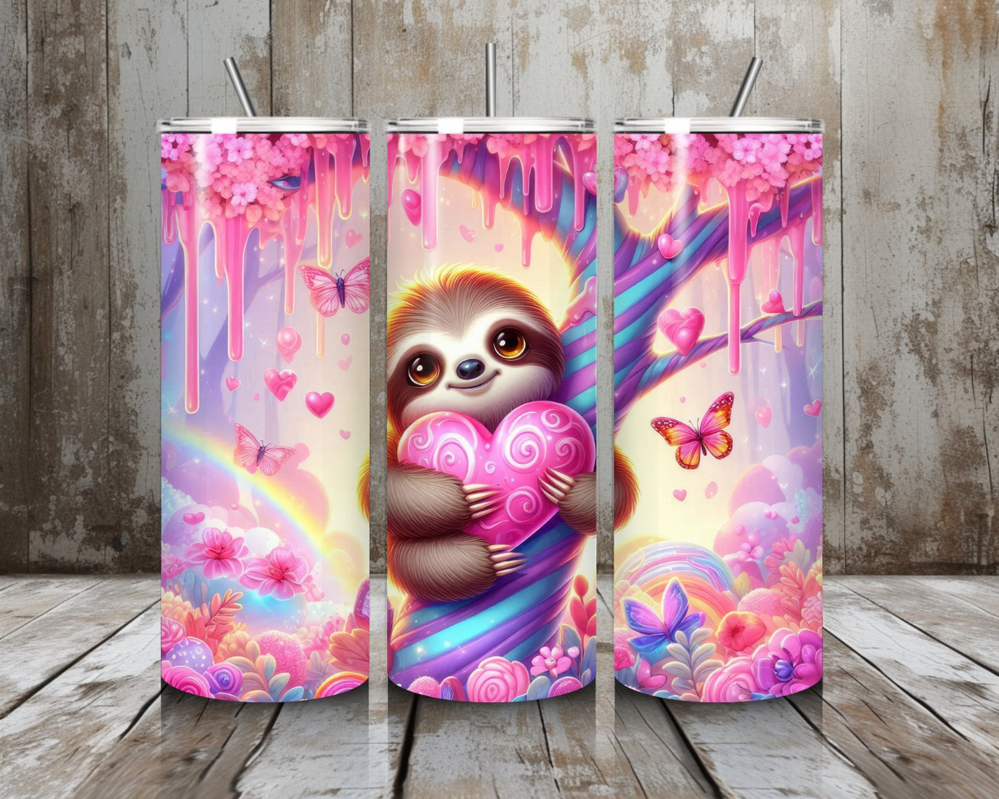 Tumbler Faultier rosa