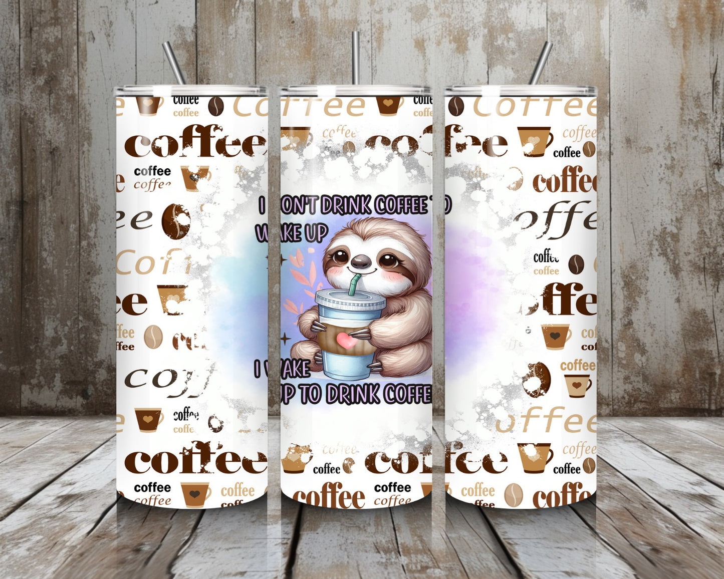 Tumbler Kaffee Faultier