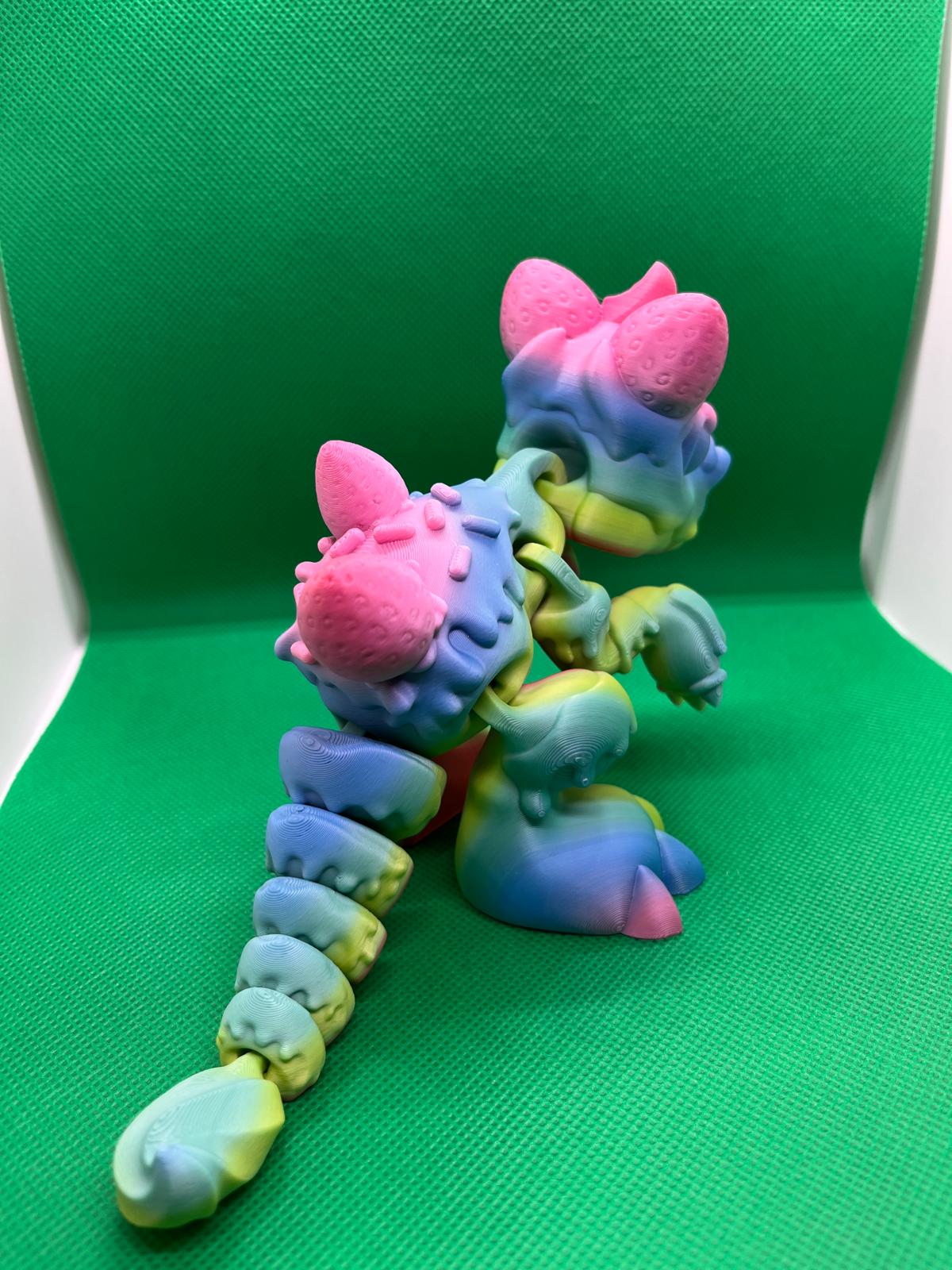 Flexifigur Erdbeerdino