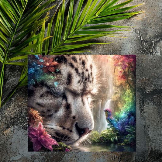 Mousepad weißer Leopard