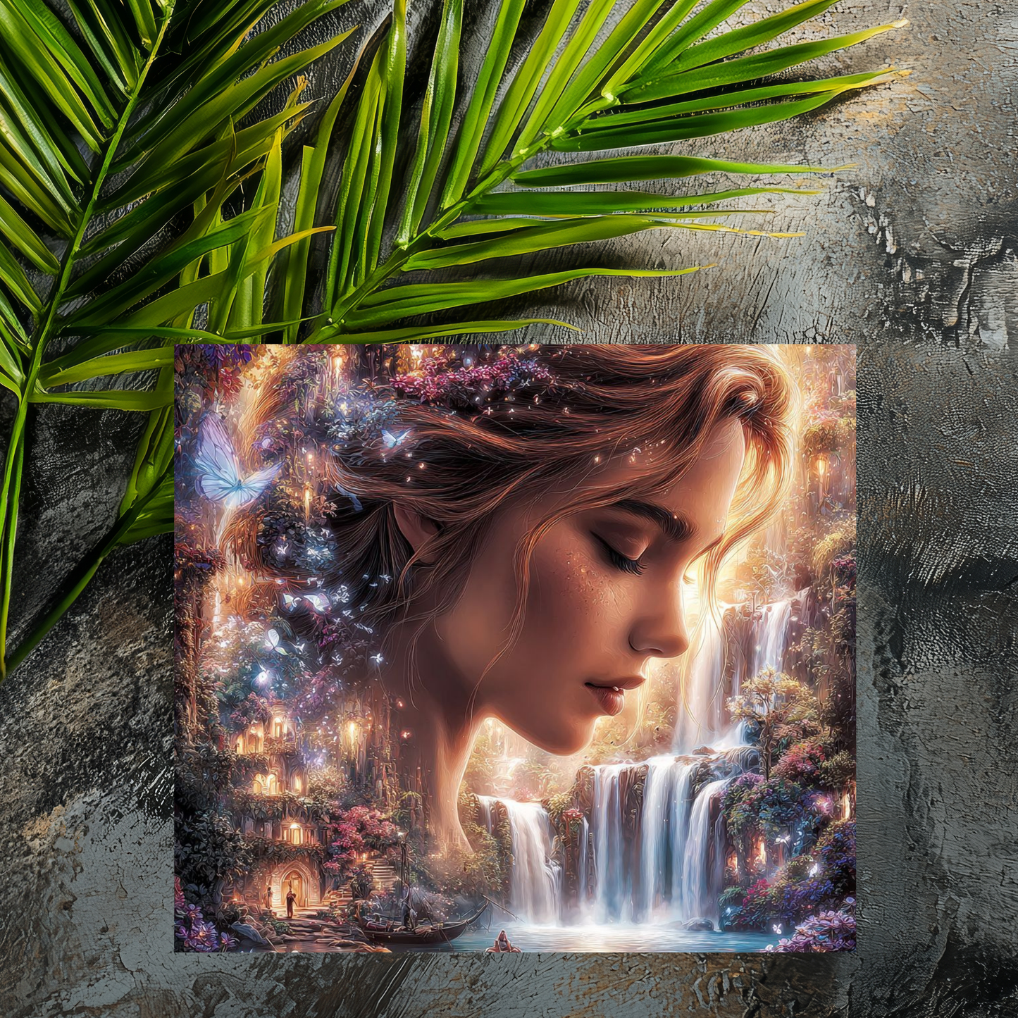 Mousepad Schönheit am Wasserfall
