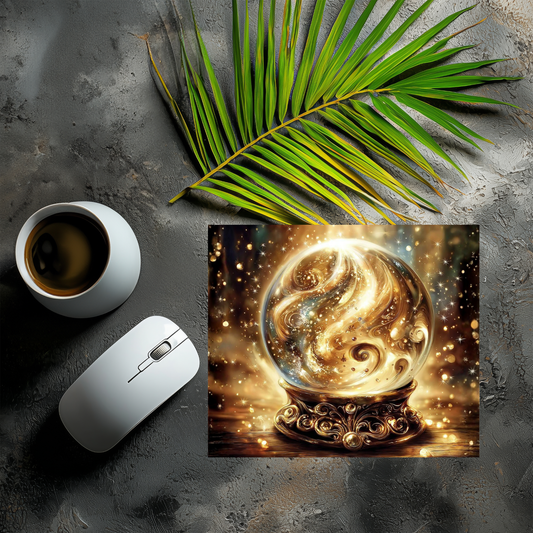 Mousepad Goldene Glaskugel