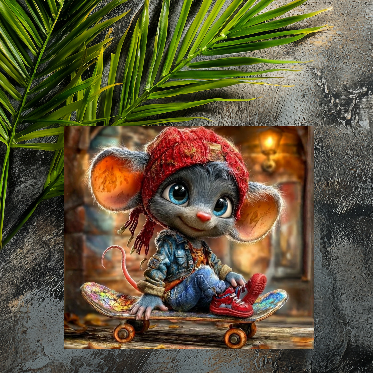 Mousepad Rennmaus