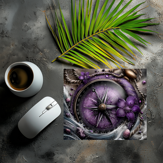 Mousepad purple Kompass