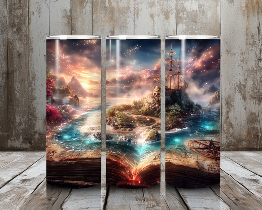 Tumbler book to the island