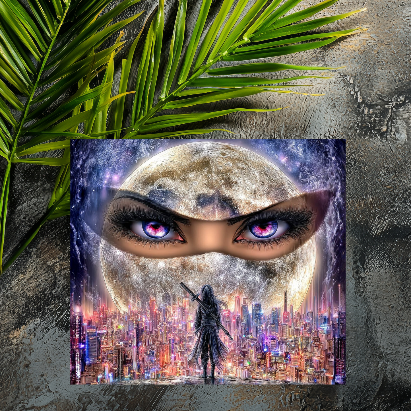 Mousepad Blick zum Mond
