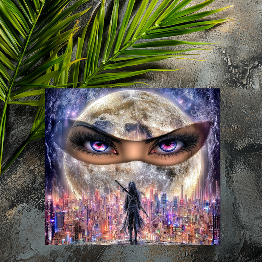 Mousepad Blick zum Mond