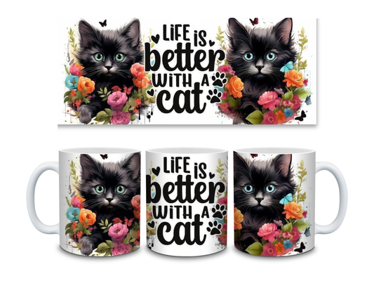 Tasse Life is better with a Cat