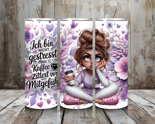 Tumbler Pflege gestresst