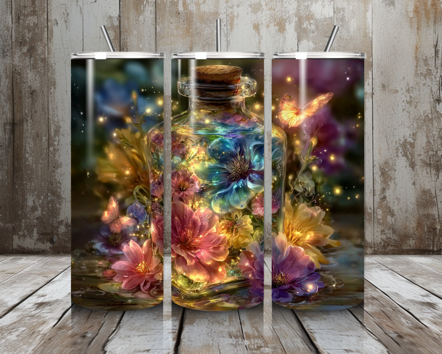 Tumbler Blumenglas 2