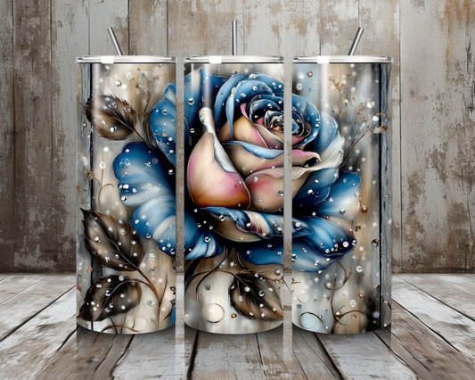 Tumbler blue/rose Rose