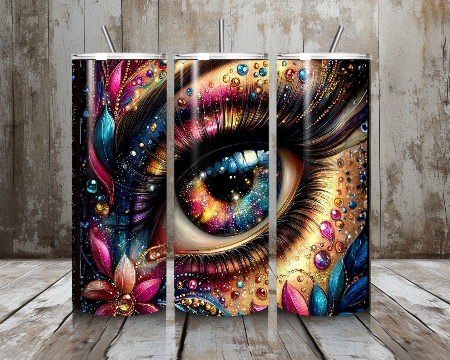 Tumbler Glitzer - Auge