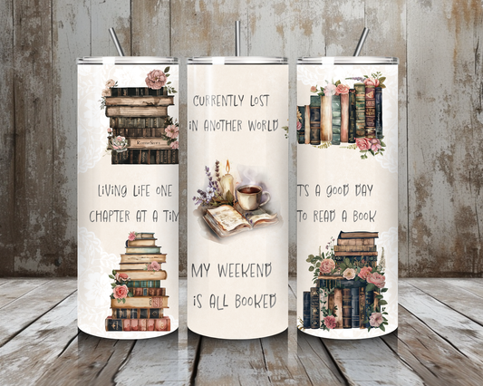 Tumbler Buch mit Sprüchen
