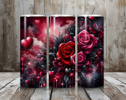 Tumbler Red Roses