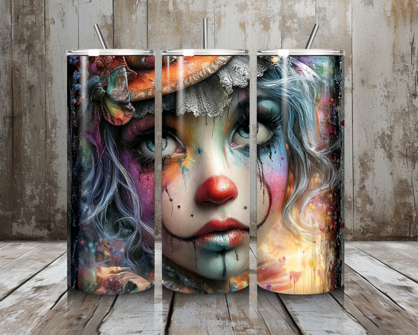 Tumbler traurige Clowns - Frau
