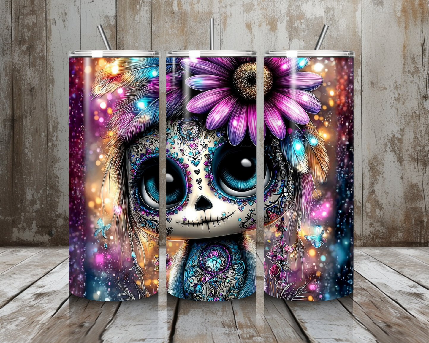 Tumbler Sugar Skull