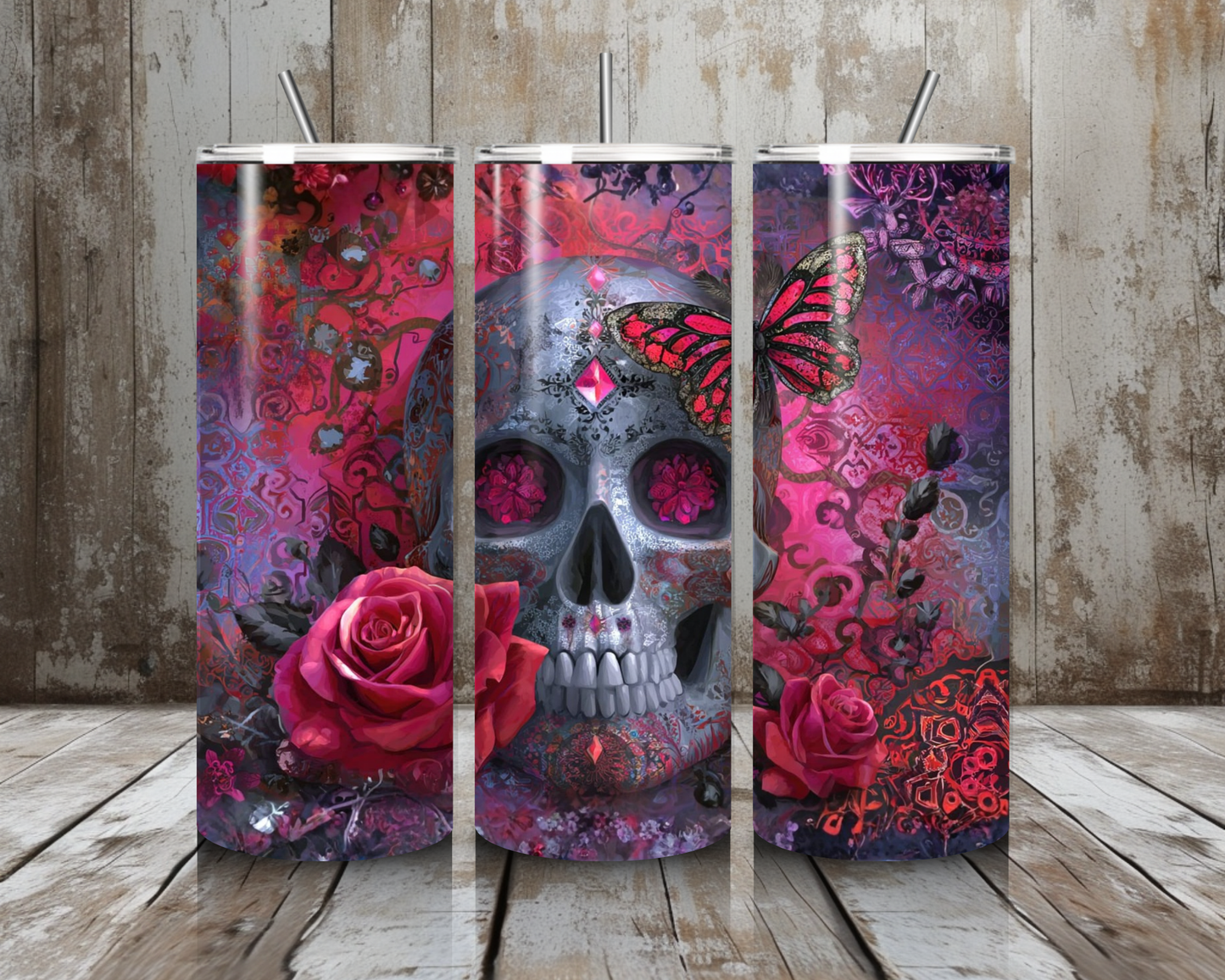 Tumbler Rosen - Skull