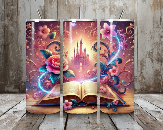 Tumbler Books and Roses