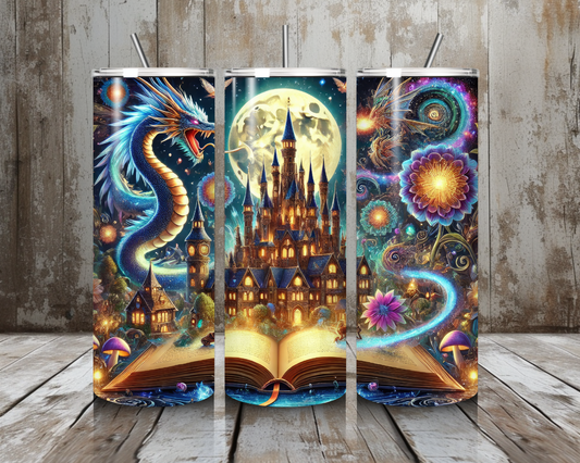 Tumbler Schloss im Buch