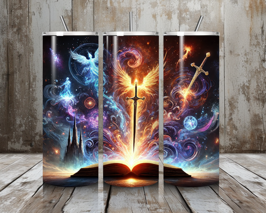 Tumbler Sword and Books