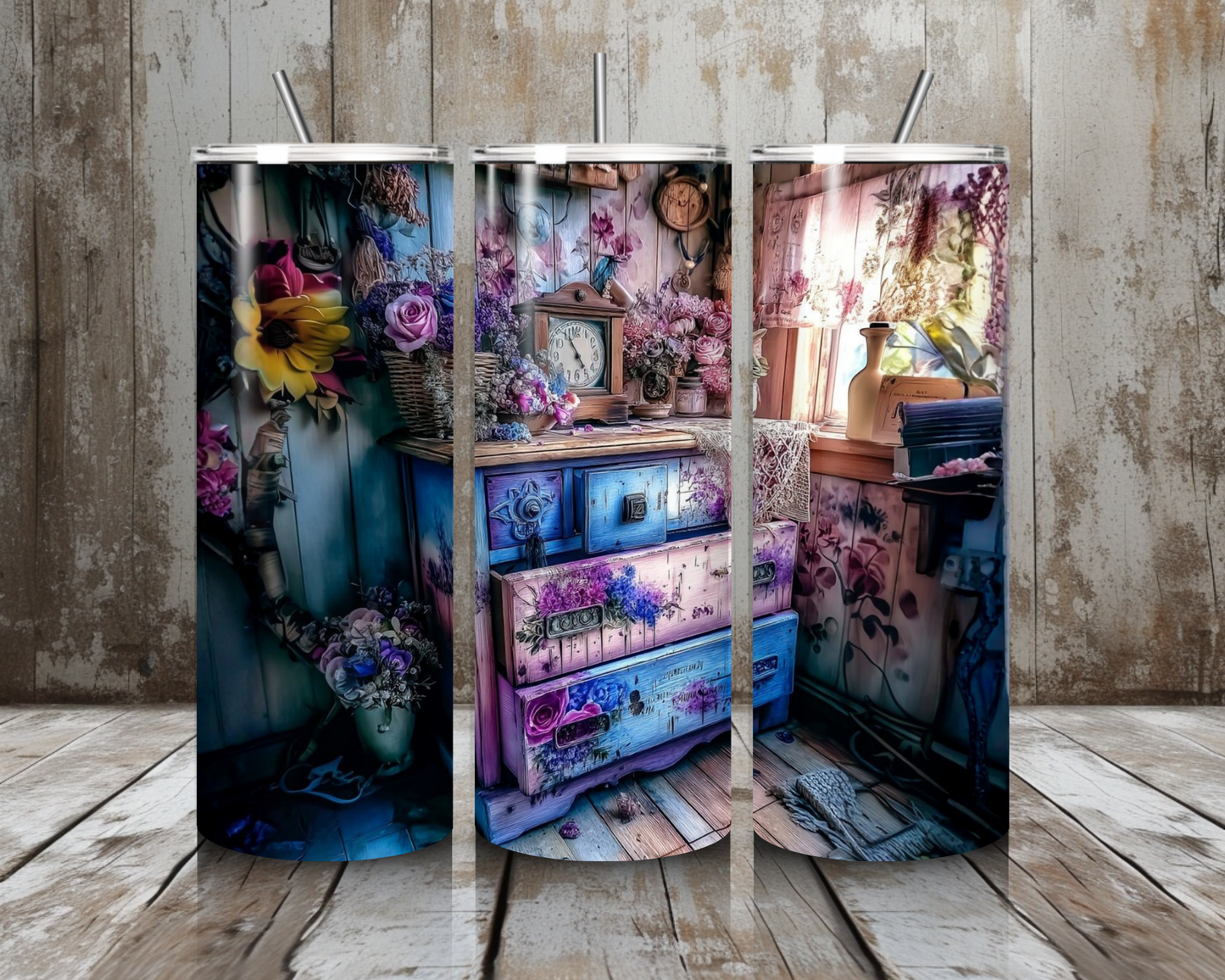 Tumbler Vintage Schrank