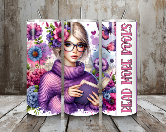Tumbler read more books ( purple )