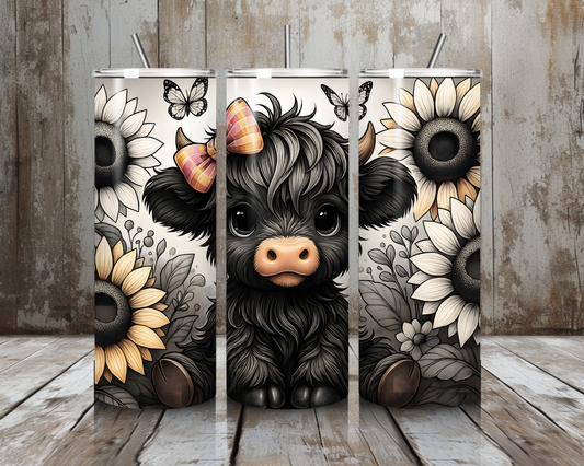 Tumbler Black - Cow