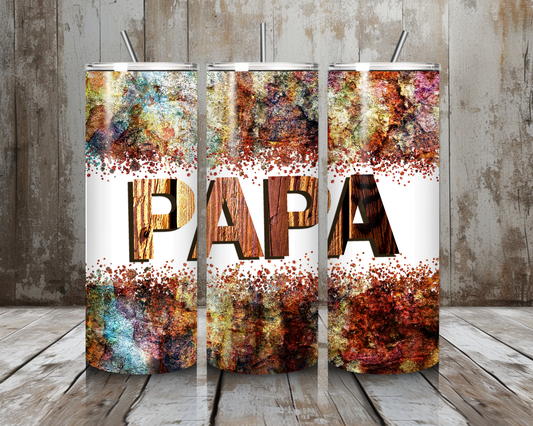 Tumbler Papa braun