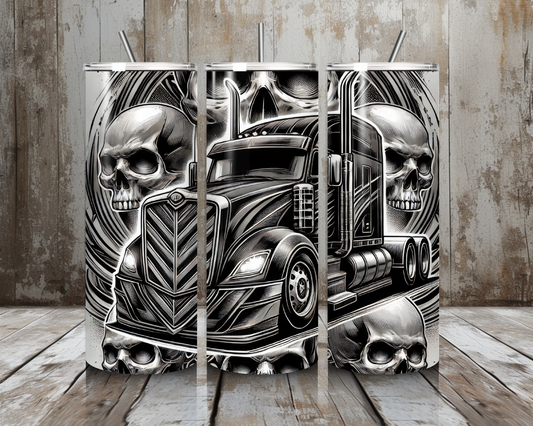 Tumbler Truck Skulls