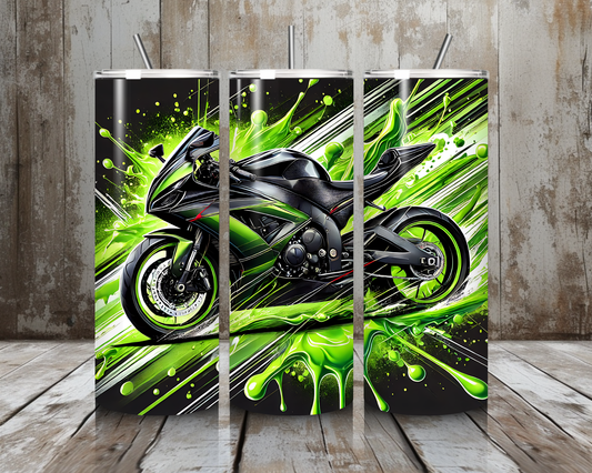 Tumbler green Bike