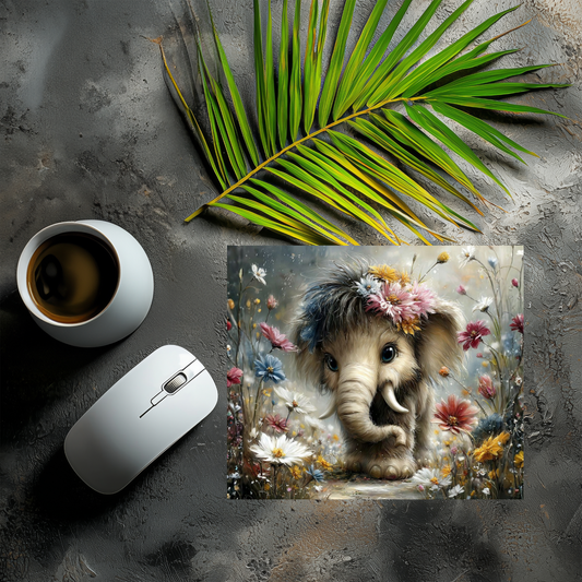Mousepad Lottchen auf der Blumenwiese