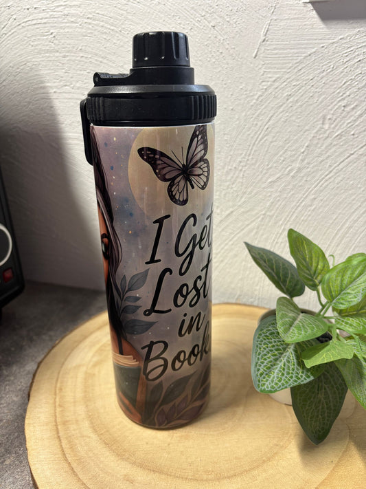 Tumbler mit 2 Deckeln Book Girl