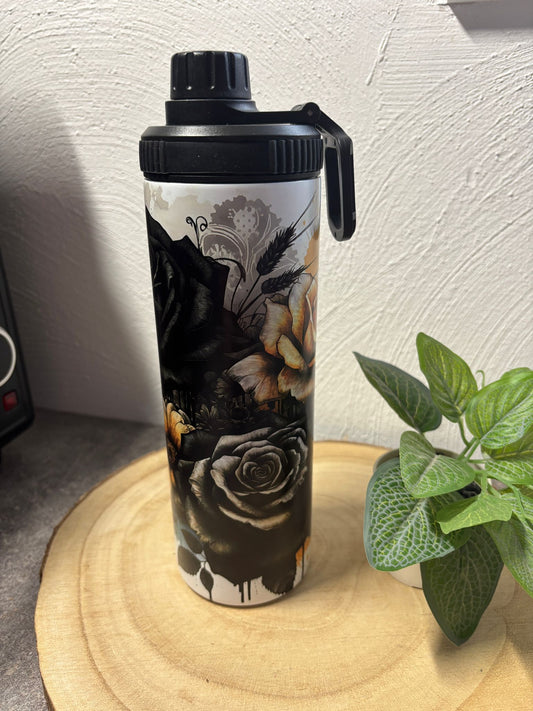 Tumbler mit 2 Deckeln Rosen