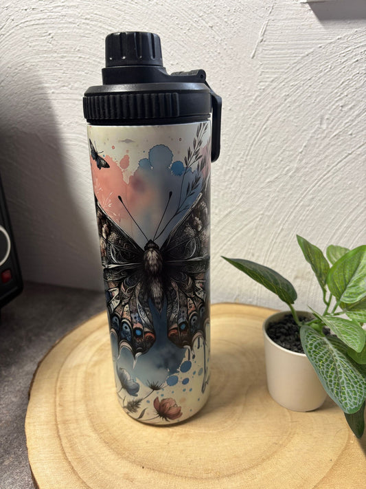 Tumbler mit 2 Deckeln Schmetterling