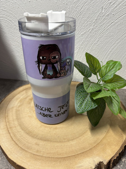Tumbler 20 oz mit Henkel Schnubbi Hase