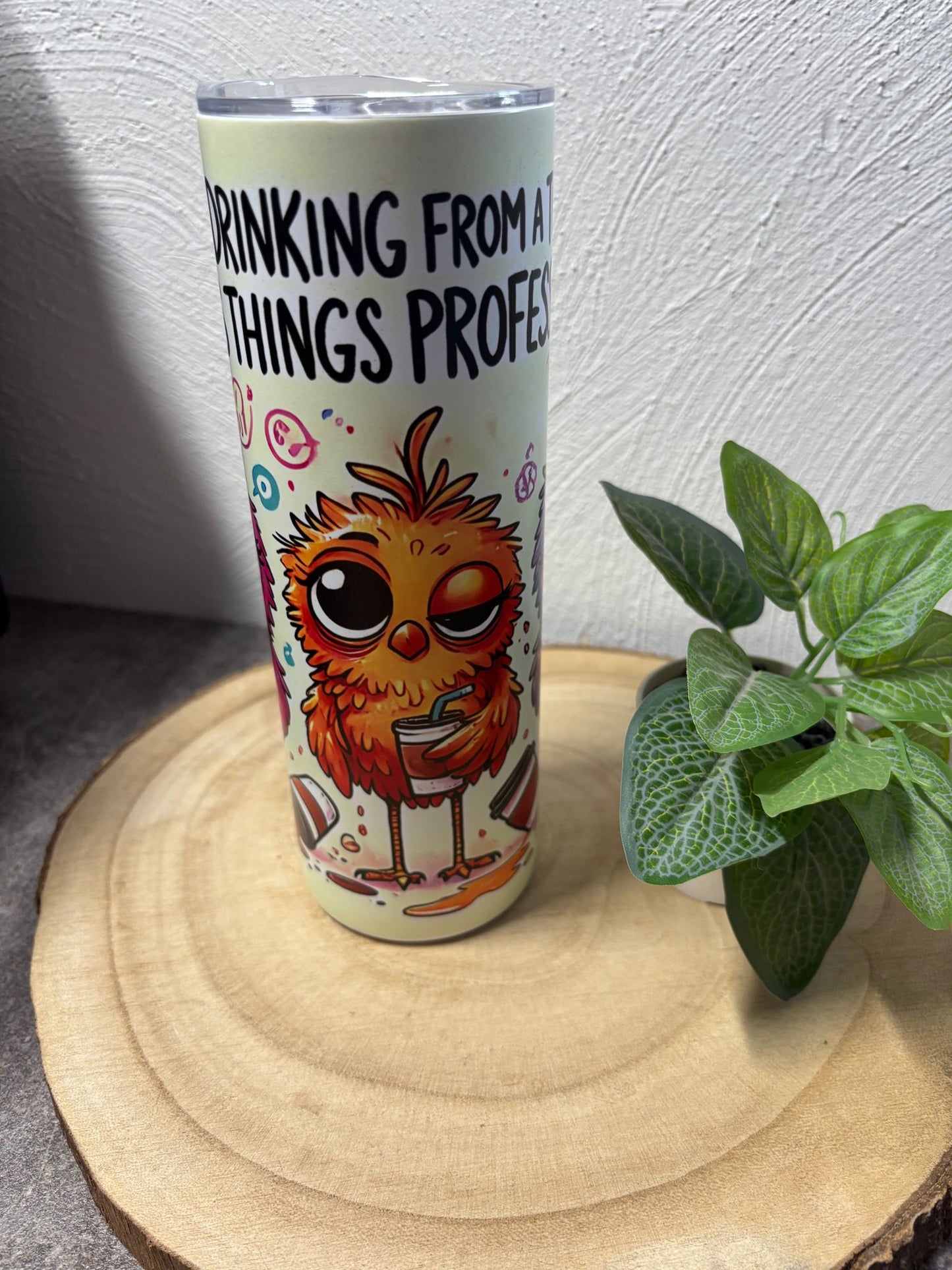 Tumbler 20 oz Crazy Birds