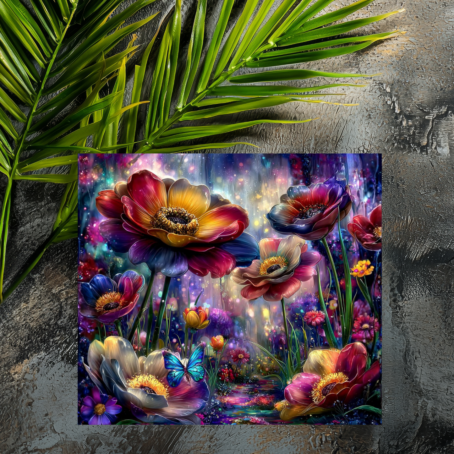 Mousepad Blumenwiese in der Dunkelheit