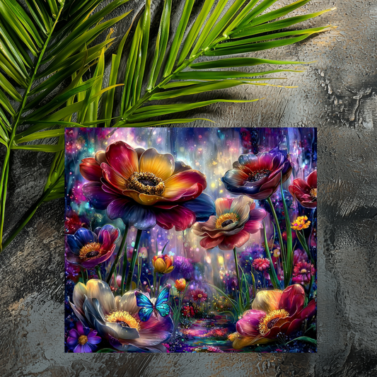 Mousepad Blumenwiese in der Dunkelheit