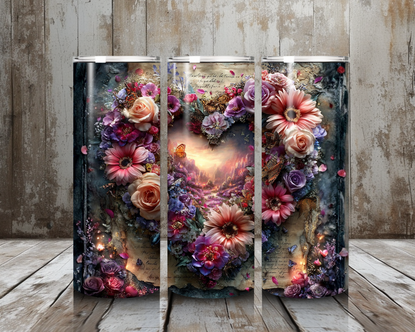 Tumbler Blumenherz 2