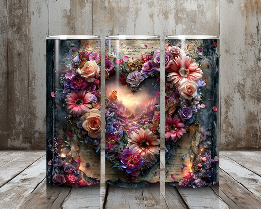 Tumbler Blumenherz 2